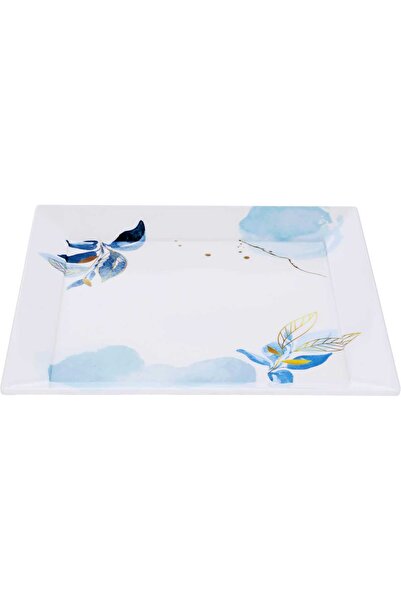 Generic صينية تقديم بلاستيكية من معرض السيف، مربعة الشكل، 29.5 × 29.5 × 2.5 س...