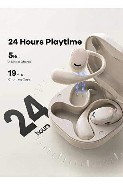 AOLON 🎧 OpenFit Open-Ear Wireless Earbuds – 28H Playtime | Sweatproof | Fast...