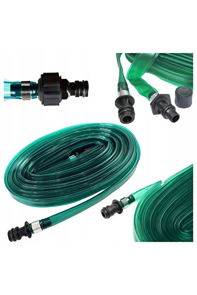 zola Sistem irigare prin picurare 4.5 m, furtun 16 mm, 1/2" si 3/4", PVC, verde