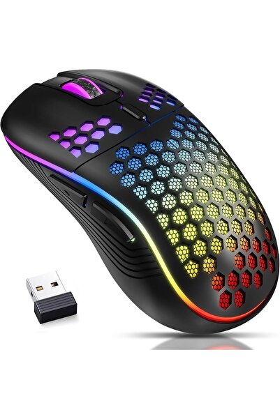 Generic ماوس ألعاب لاسلكي، ماوس ألعاب Yakiter Honeycomb 2.4G USB قابل لإعادة ...