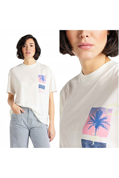 Lee Tricou Dama, Lee, Oversized Tee, Regular Fit, Maneci Scurti, Bumbac, Mari...