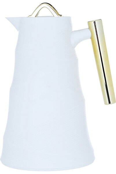 Generic ترمس بامبو غلوري، سعة 1 لتر، وعاء داخلي زجاجي، غلاف خارجي بلاستيكي - ...