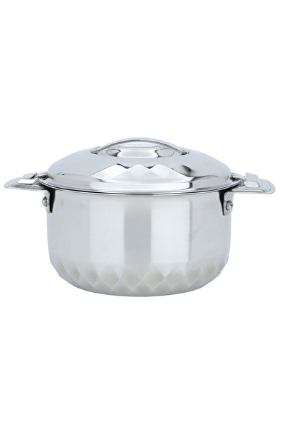 Generic Al Saif Gallery Steel Container, 1000 ml, Ribbed - Silver