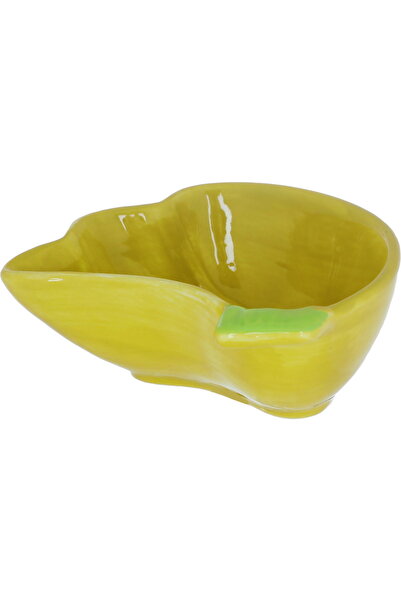 Generic طبق تقديم بورسلين السيف جاليري، 10.6 × 9.5 × 4.3 سم، شكل موزة - أصفر