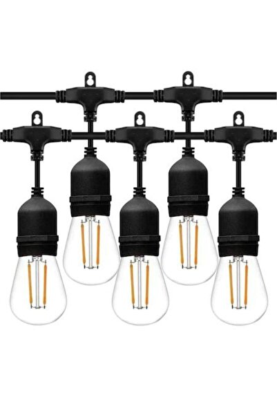 proled Ghirlandă luminoasă, 10 metri cu 10 becuri LED cu filament de 1W E27 i...