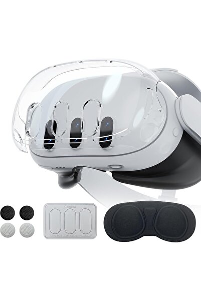 Generic ملحقات ميتا كويست 3، غطاء حماية متوافق مع أوكولوس كويست 3، ملحقات الو...