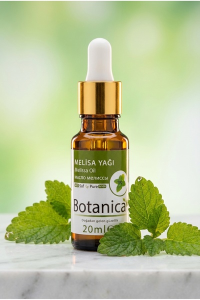 botanica %100 Saf Melisa Yağı Stres Giderici Rahatlatıcı Doğal Uçucu Aromater...