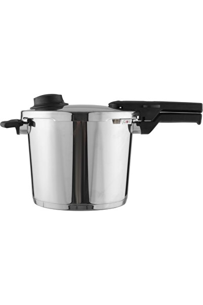 Generic طنجرة ضغط من الفولاذ المقاوم للصدأ من فيسلر، سعة 6 لترات - فضي