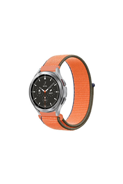 eco port Watch 22mm Mesh Velcro Strap - Orange