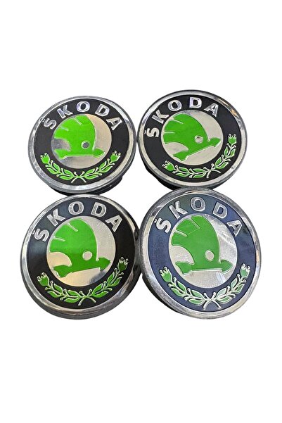YED Skoda Yeşil 55/52 Jant Göbeği