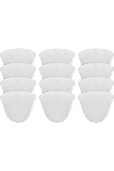Generic Saif Gallery Porcelain Arabic Coffee Cup Set, 12 Pieces, 60 ml - White