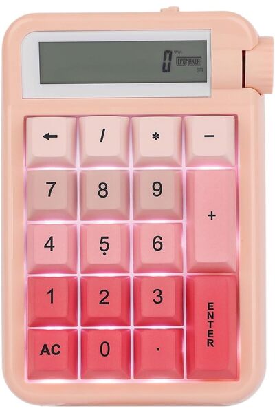 Generic لوحة أرقام ميكانيكية لاسلكية من إيبوماكر سايفر 21 QMK/VIA مزودة بمقبض...