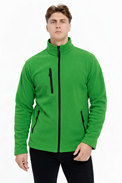 HIRDAVAT HOME Men's Fleece Jacket with Full Zipper and 3 Pockets