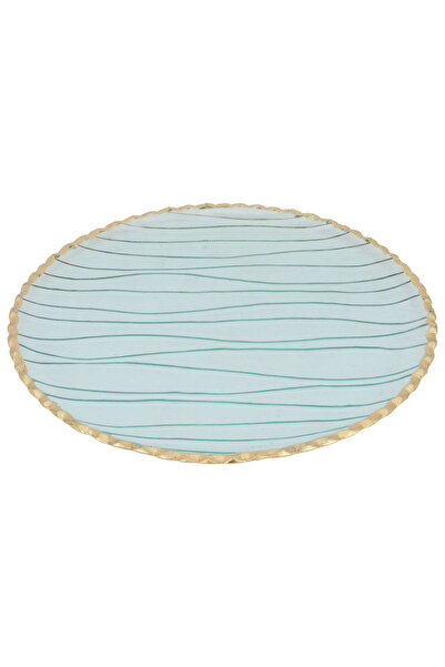 Generic Al Saif Gallery glass plate, 1.6 x 33 cm, flat round - transparent