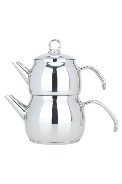 Generic Al Saif Gallery steel samovar teapot set, 1.5+2 litres, 2 pieces - si...