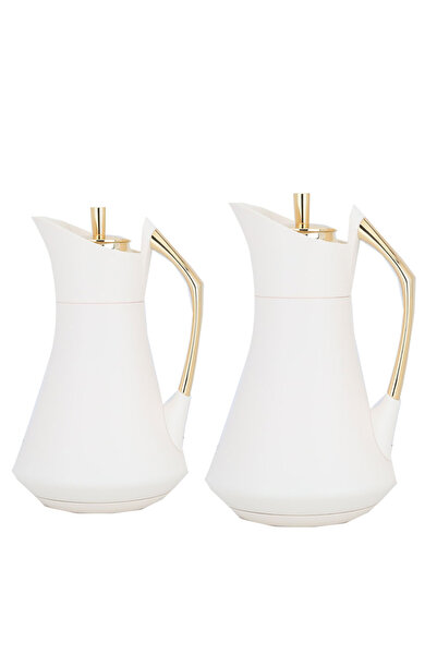 Generic طقم ترمس كارما من معرض السيف، قطعتان، سعة 1 لتر، وعاء داخلي من الزجاج...