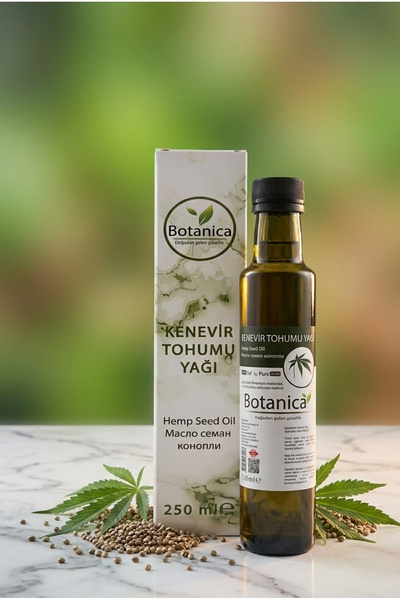 botanica %100 Saf Kenevir Yağı Soğuk Sıkım Vücut Masajı Besleyici Doğal Bitki...