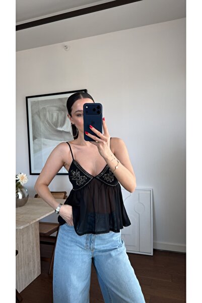 sinemkivanc co İŞLEMELİ BLUZ