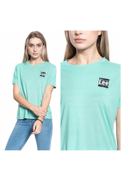 Lee Tricou Dama, Lee, Tee Relaxat, 100% Vascoza, Regular Fit, Logo, Marime S,...