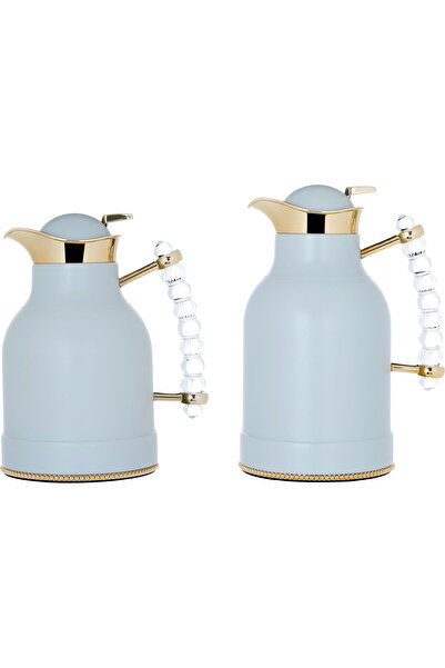 Generic طقم ترمس فريد من نوعه من معرض السيف، سعة 1/0.7 لتر، وعاء داخلي من الز...