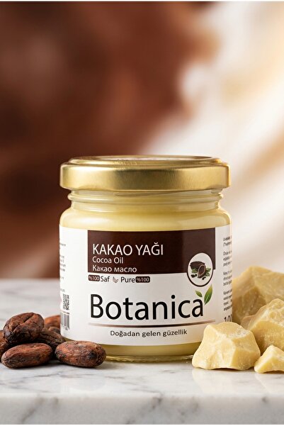 botanica %100 Saf Kakao Yağı Doğal Cilt Nemlendirici Çatlak Önleyici Vücut Ba...