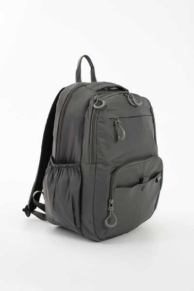 Sanmorris حقيبة ظهر مدرسية وعادية متعددة الأقسام مقاومة للماء مصنوعة من قماش ...