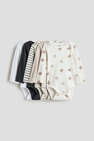 H&M 5'li Uzun Kollu Body