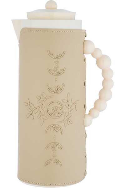 Generic ترمس السيف غاليري رويال 7T، سعة 1 لتر، مغطى جلد ، بنقشة القمر، مع غلا...