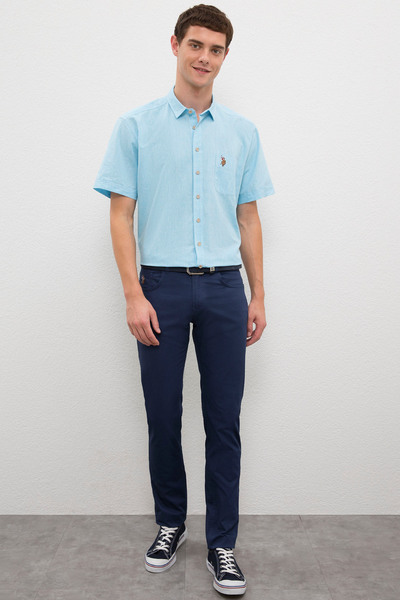 U.S. Polo Assn. Men's Indigo Canvas Trousers 50204731-Vr164