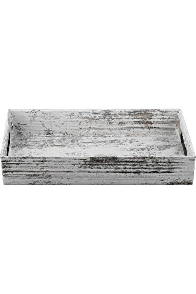 Generic صينية تقديم بلاستيكية من معرض السيف، 29 × 17 × 5 سم - أبيض