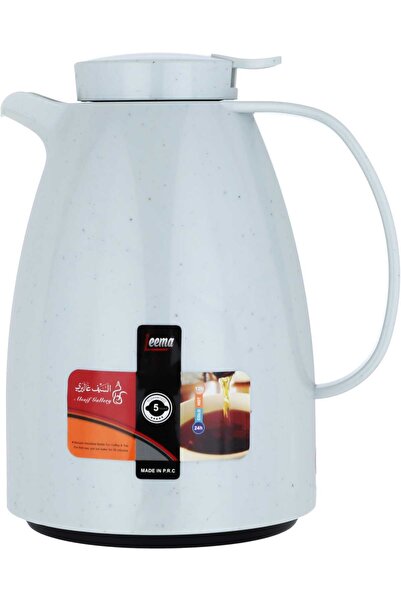 Generic ترمس ليما من معرض السيف، سعة 1 لتر، مصنوع من الرخام، قابل للعصر، وعاء...