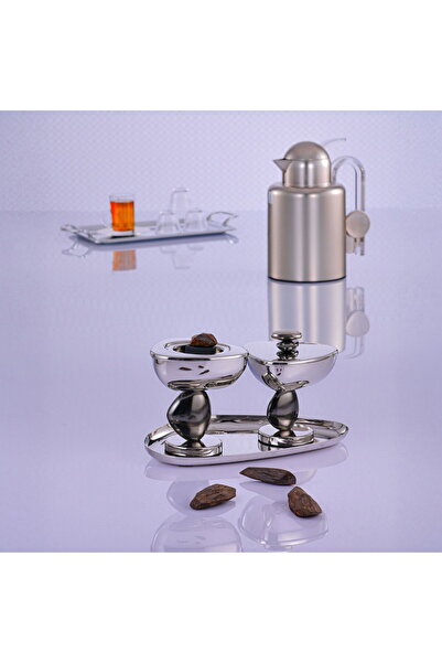 Generic طقم مبخرات من الفولاذ المقاوم للصدأ من معرض السيف، 3 قطع - فضي