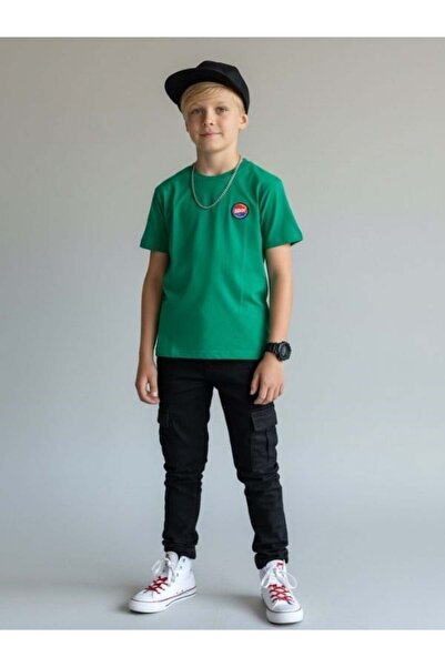 Zekids تي شيرت قطني مطبوع على الظهر للأطفال مقاس كبير