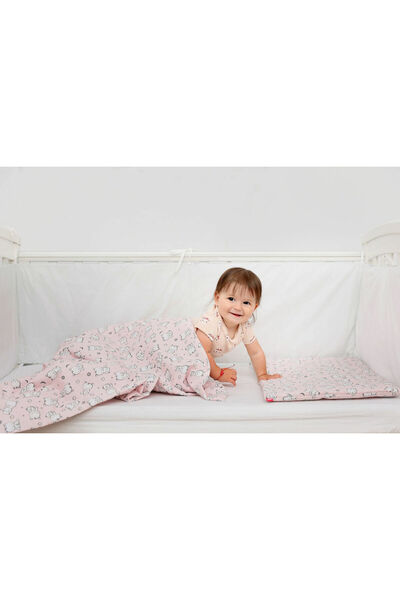 kidsdecor Lenjerie pat copii Baby Bear Roz, din bumbac