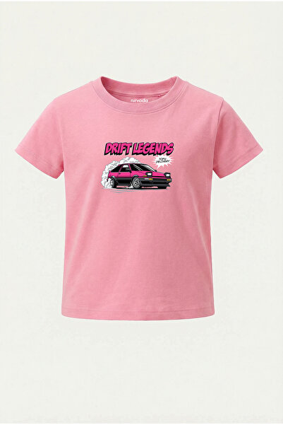 nirvoda تي شيرت للأطفال مطبوع عليه سيارة دريفت ماستر للأطفال