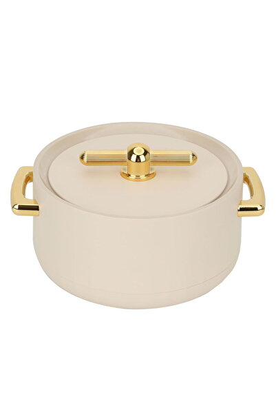 Generic Steel Al Saif Gallery Food Container, 200ml - Beige