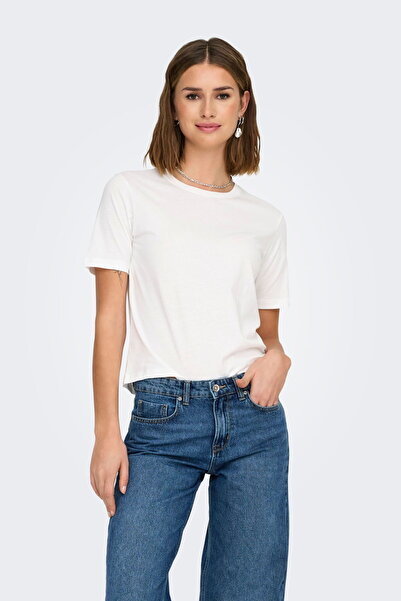 ONLY Jdy Women's Basic T-Shirt 100% Cotton Regular Fit T-Shirt