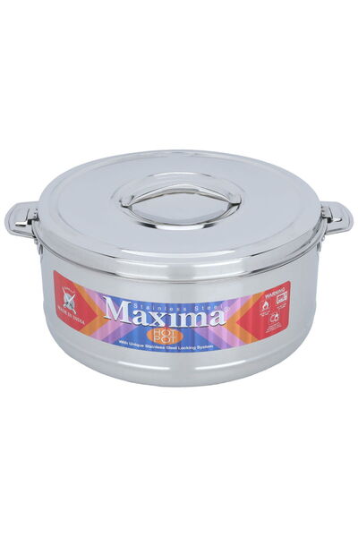 Generic Al Saif Gallery Steel Food Container, 8500 ml - Silver