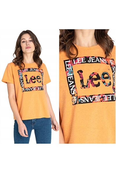 Lee Tricou Dama, Lee, Tricou Floral Cu Grafica, 100% Bumbac, Regular Fit, Pri...