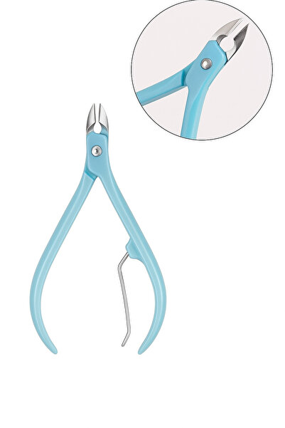 UBX Πιεστικό επωνυχίων, ανοξείδωτο ατσάλι και πλαστικό, 9,5 x 6 cm, μπλε