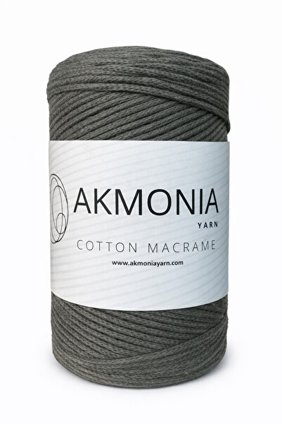 Akmonia Premium Pamuklu Makrome Örgü ip 250 Gr 2mm Çanta ipi ,Supla ip ,Ev De...