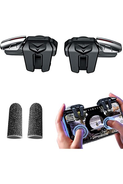 Generic مجموعة أزرار تحكم PUBG Mobile 13 في 1 مع أغطية أصابع من الألياف الفضي...