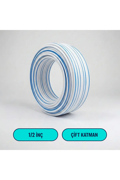 DRS Yapı Marin Örgülü Bahçe Sulama Hortumu - 1/2 İnç 15 Metre