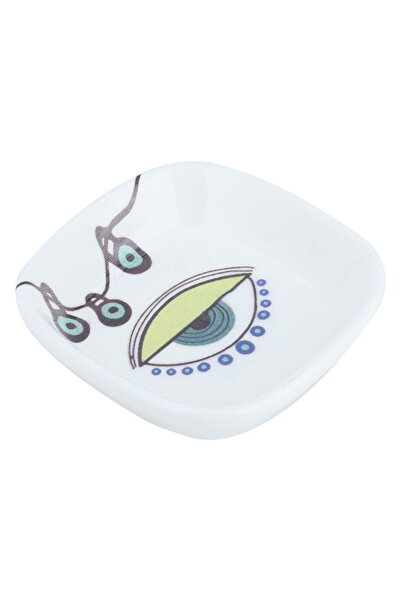 Generic Al Saif Gallery Porcelain Serving Plate, 10X10X3 Cm, Square - White A...