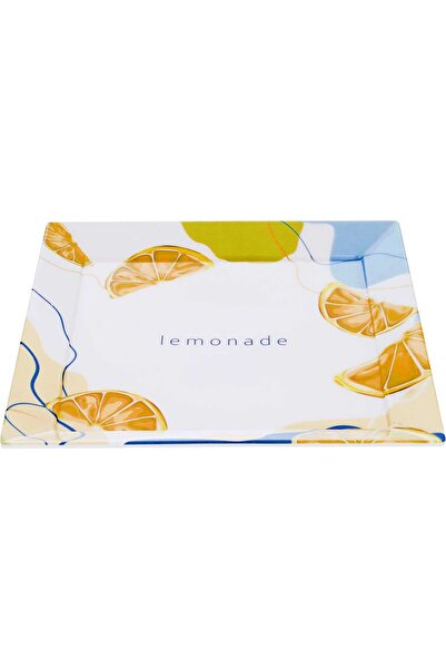 Generic صينية تقديم بلاستيكية من معرض السيف، مربعة الشكل، 29.5 × 29.5 × 2.5 س...