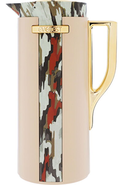 Generic ترمس إيفرست ويداد، سعة 1 لتر، وعاء داخلي من الزجاج حراري ، غلاف خارجي...