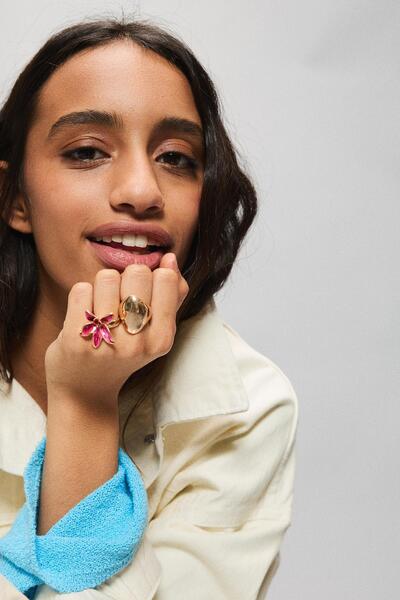 Bershka 3’lü yüzük paketi