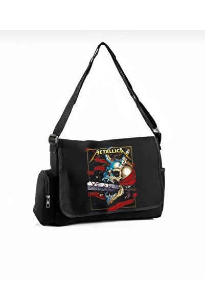 Weekeep Metallica Printed Unisex Messenger Bag/School Computer Bag