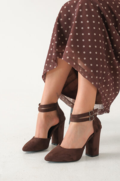 Saltopik Duplo Sa kopčom Smeđa Antilop Cipele sa štiklom