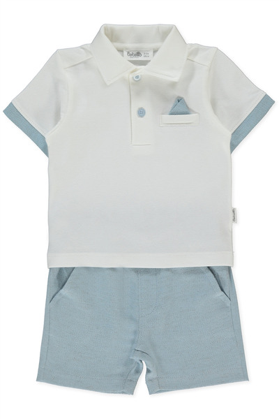 Bebetto طقم شورتات دوكوما مكون من قطعتين (ليتل سيير) أزرق